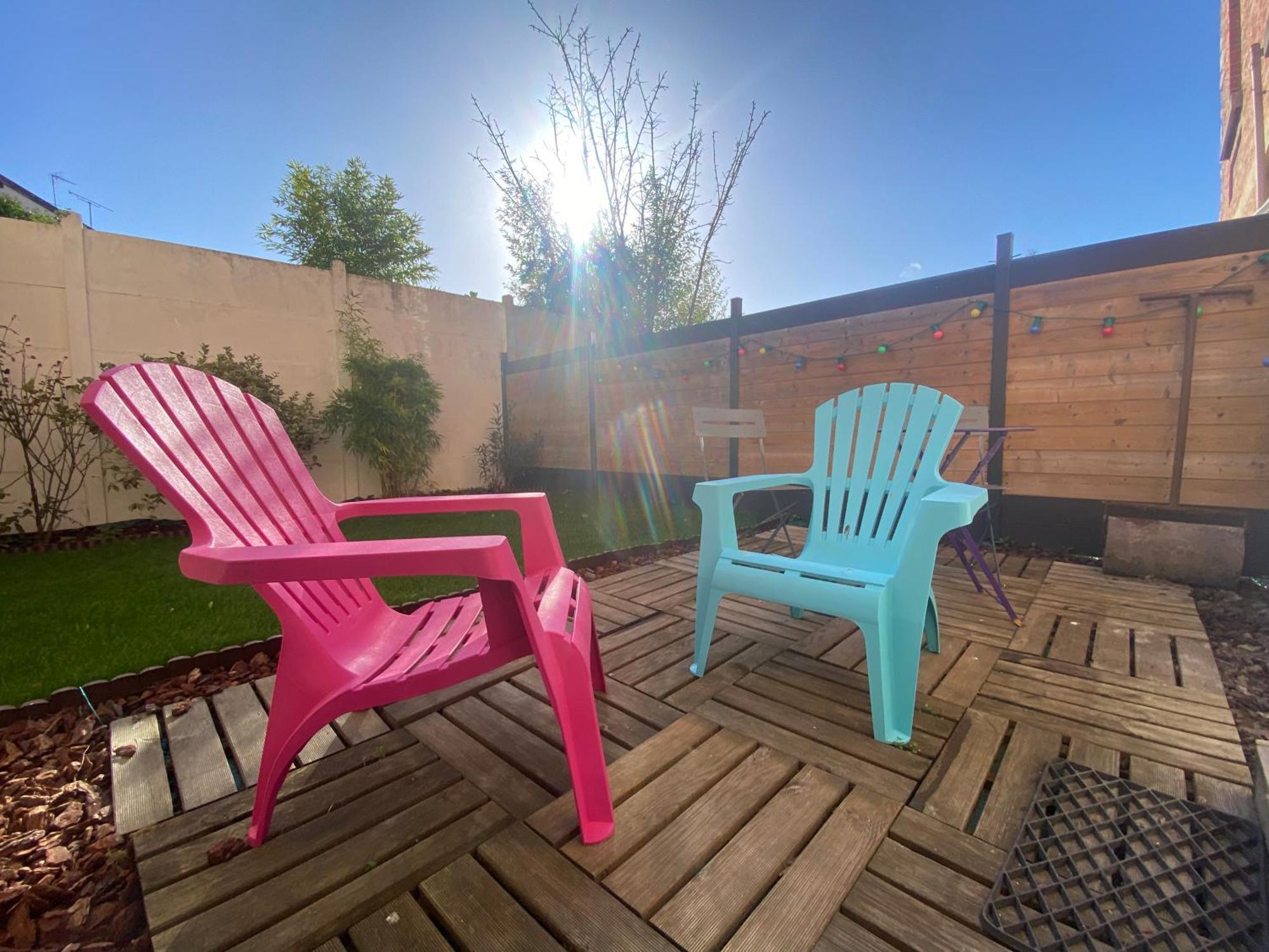 Au Cosy Garden Apartment Reims Exterior photo
